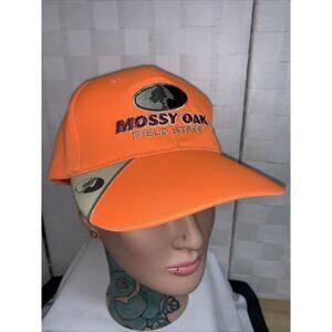 Mossy Oak Field Staff Orange Adjustable Hat New With Tag Signatures Brand